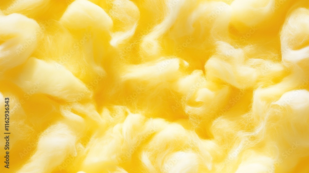 top view on yellow color cotton candy texture background, for pattern overlay top view on yellow color cotton candy texture background, for pattern overlay