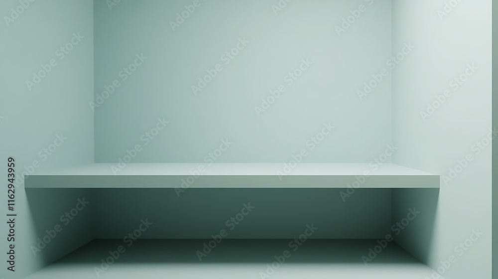 custom made wallpaper toronto digitalMinimalist Room Featuring a Simple Empty Shelf