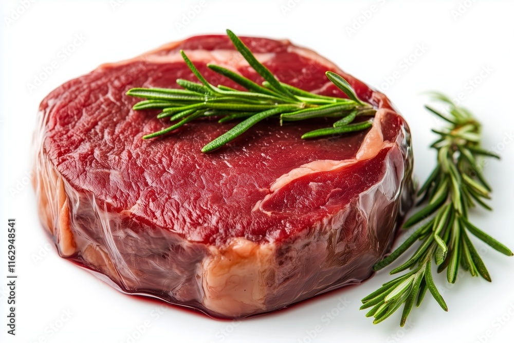 Beef steak vacuum sealed isolated on white Beef steak vacuum sealed isolated on white