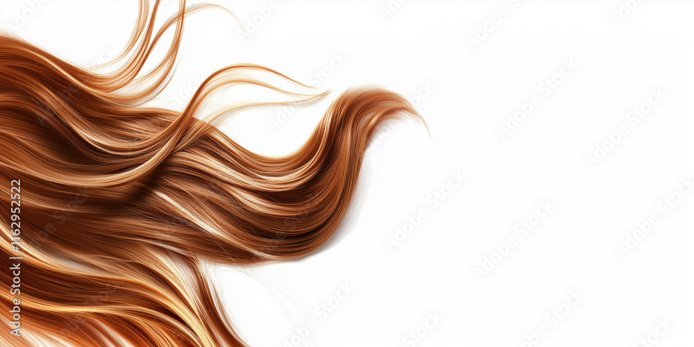 Blond shiny hair on white background, isolated Blond shiny hair on white background, isolated