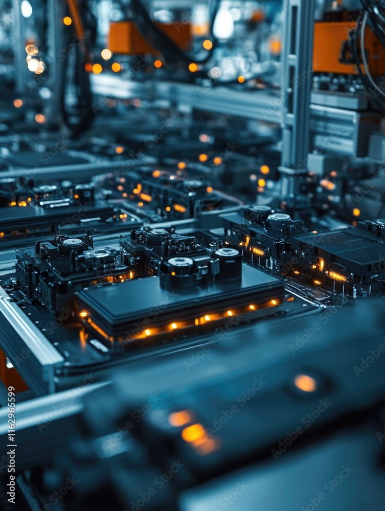 High-tech Manufacturing, Silicon Chip Production High-tech Manufacturing, Silicon Chip Production