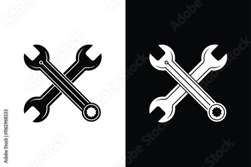 Strap wrench icon vector on White Background ,Vector Art Illustration on white background.