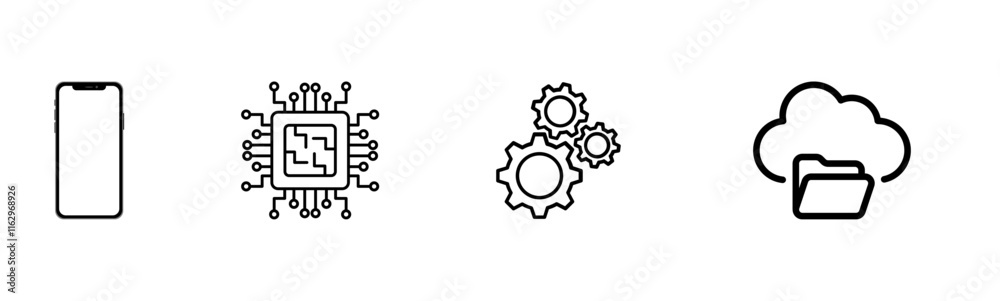 technology device icons