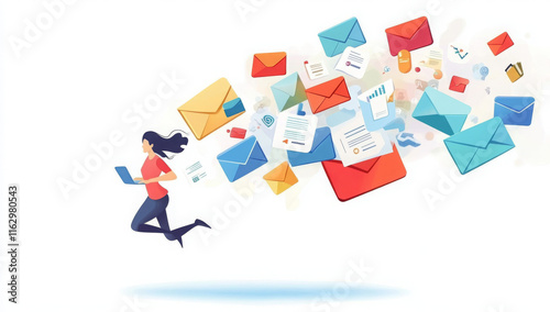 minimalistic artwork depicting files, folders, videos, photos all flying towards fast, unlimited, reliable cloud storage servers, light colored background