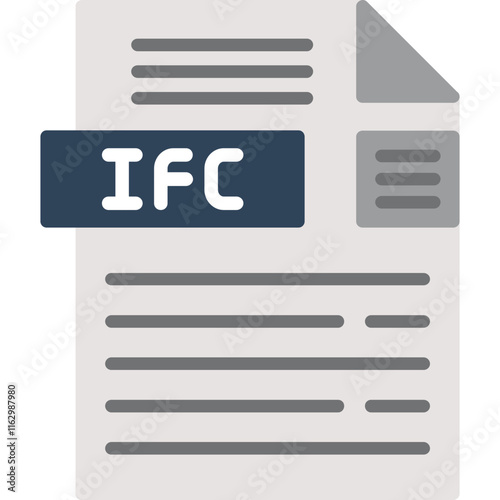 IFC File Format Icon photo