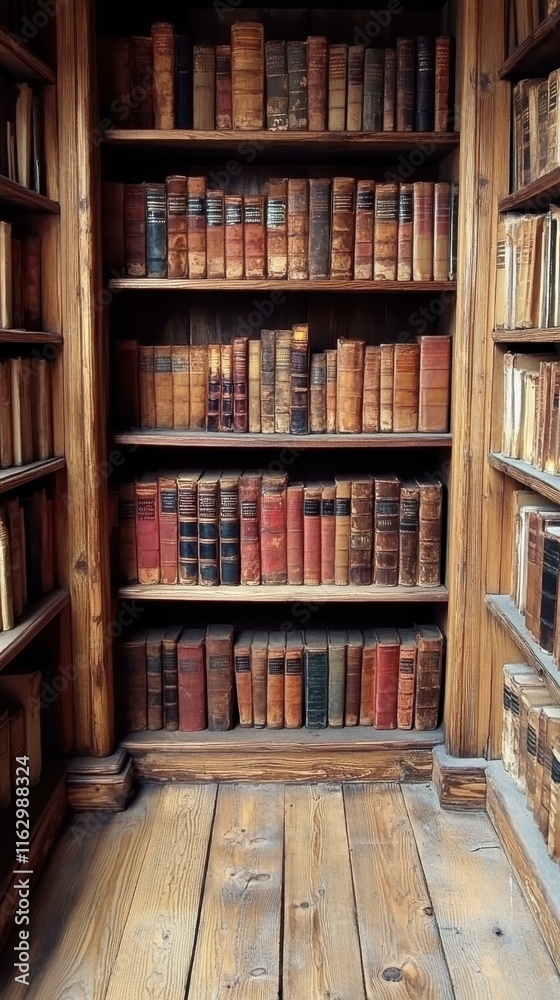 Rustic wooden textures wooden bookshelf Rustic wooden textures wooden bookshelf