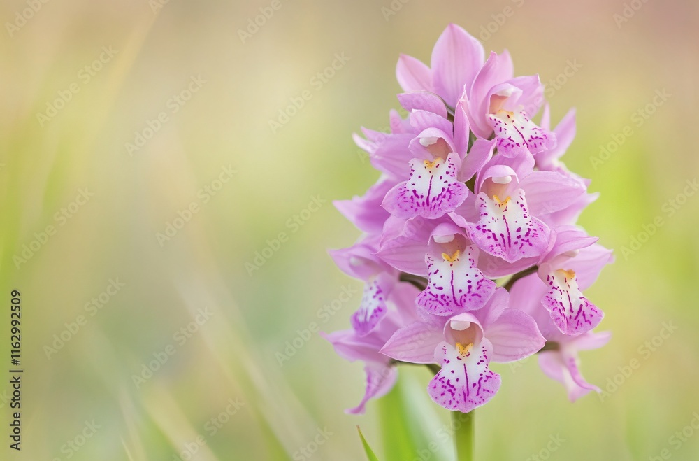 Obraz premium Stunning Pink Orchid Flower Close-up: Nature Photography