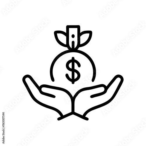 Represents wealth, investment, or earnings