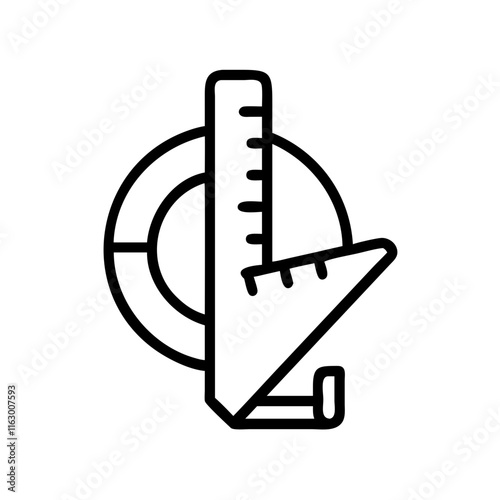 Represents creativity, design, or measurement