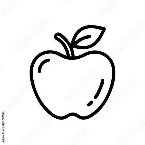 An apple icon representing healthy eating and lifestyle.