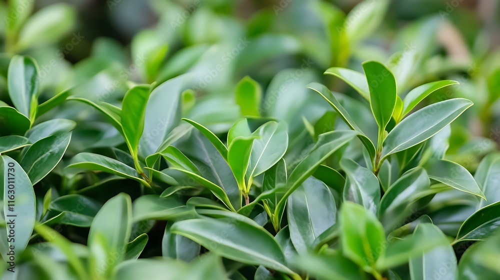 Lush Green Foliage Abundant Natural Leaves Lush Green Foliage Abundant Natural Leaves