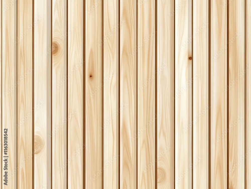 Naklejka premium Light Beige Wooden Planks Texture Seamless Background
