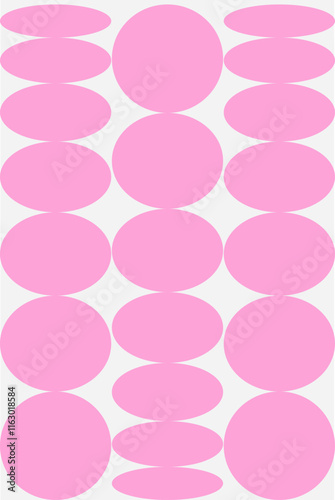 Geometric poster trendy naive design