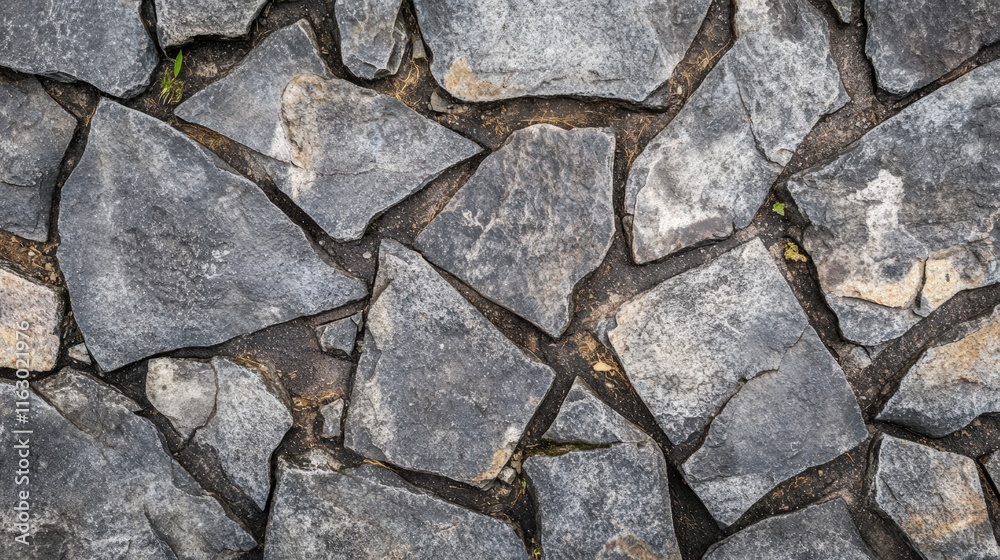 Detailed Close-up of Stone Pavement Texture Detailed Close-up of Stone Pavement Texture