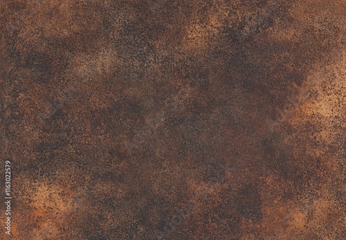 Abstract Brown Rust Texture Background: Grunge Metal Surface, Oxidized Iron, Aged Copper