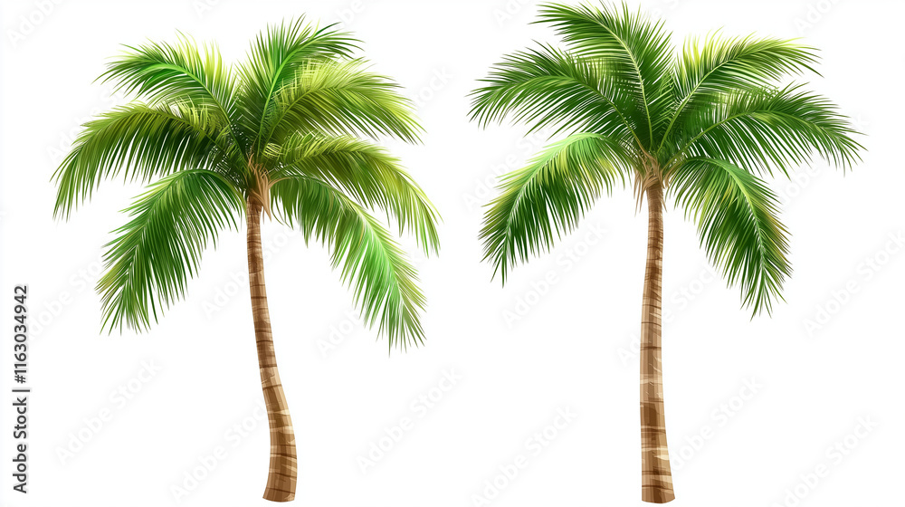 Obraz premium palm tree isolated on white