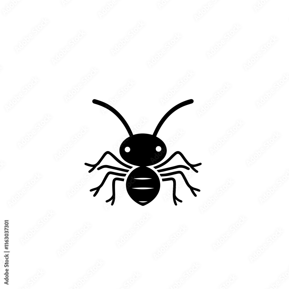 Fototapeta premium Ant Icon Vector Design.