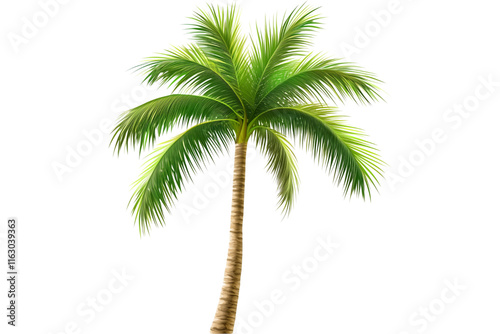 palm tree isolated on white