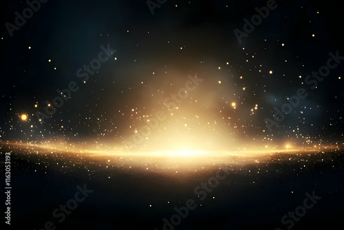 Golden Glitter Abstract Background