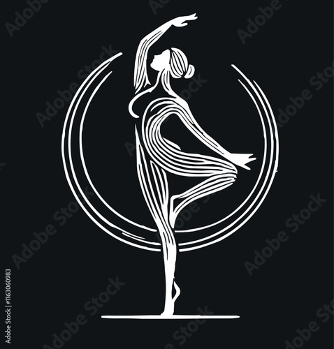 Yoga Symbol Logo Übung