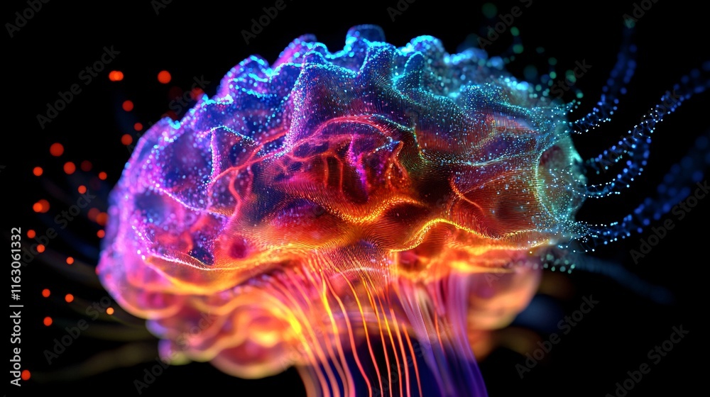 The holographic art of brain