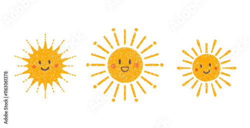 クレヨンタッチの笑顔の太陽セット