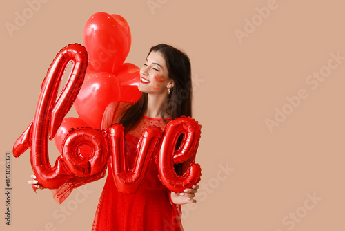 Beautiful young woman with ...