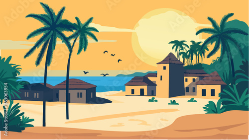 Ghana's Palm-Lined Shores.eps