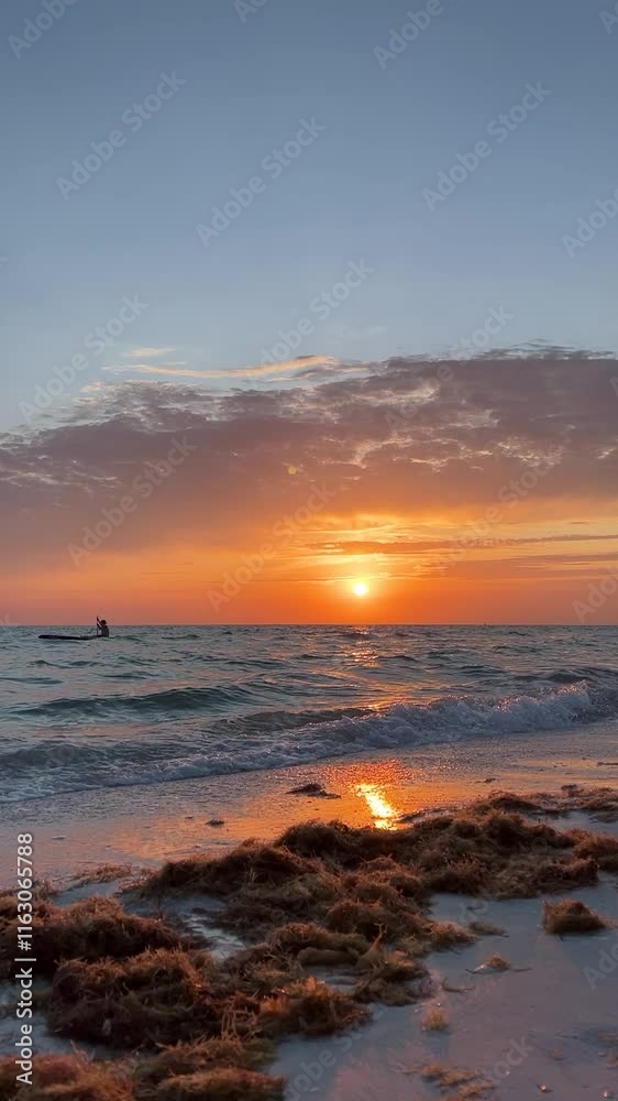 Sunset on the beach
