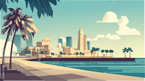 The Beauty of Doha's Urban Landscape.eps