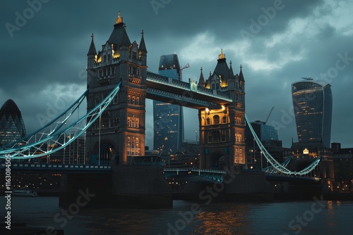 Twilight at tower bridge  a stunning blend of historic and modern london architecture