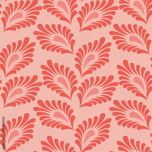 Wallpaper Mural Seamless vector pattern print wallpaper background with paisley ornament ethnic art decor design	 Torontodigital.ca