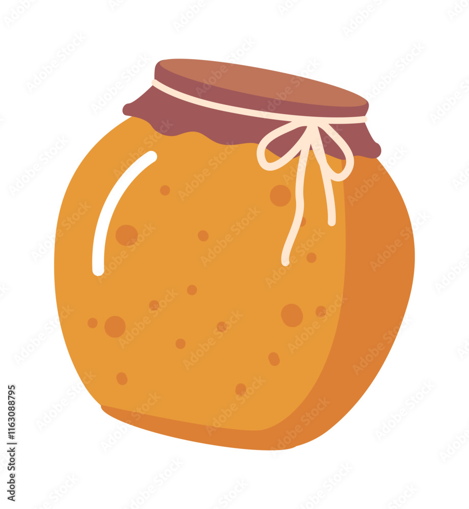 Natural organic honey in jar Natural organic honey in jar