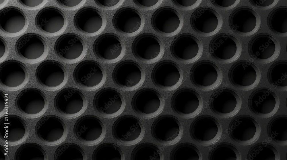 High Fidelity Geometric Pattern in Black and Gray High Fidelity Geometric Pattern in Black and Gray