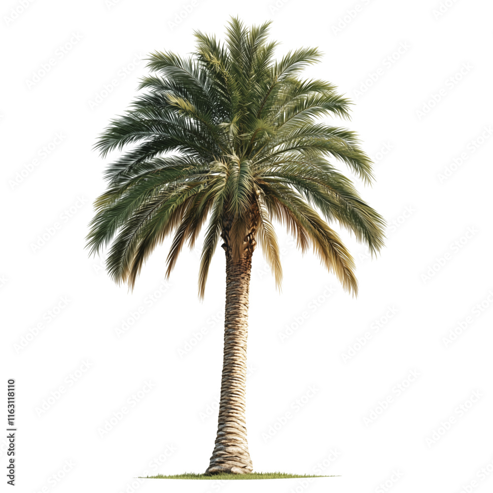 Obraz premium palm tree isolated on white, palm tree vector, palm tree illustration