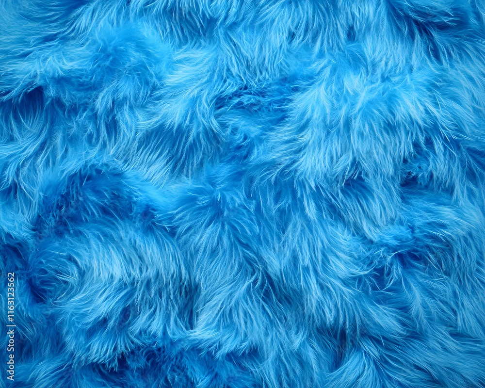 A soft, fluffy blue texture resembling fur or fabric. A soft, fluffy blue texture resembling fur or fabric.