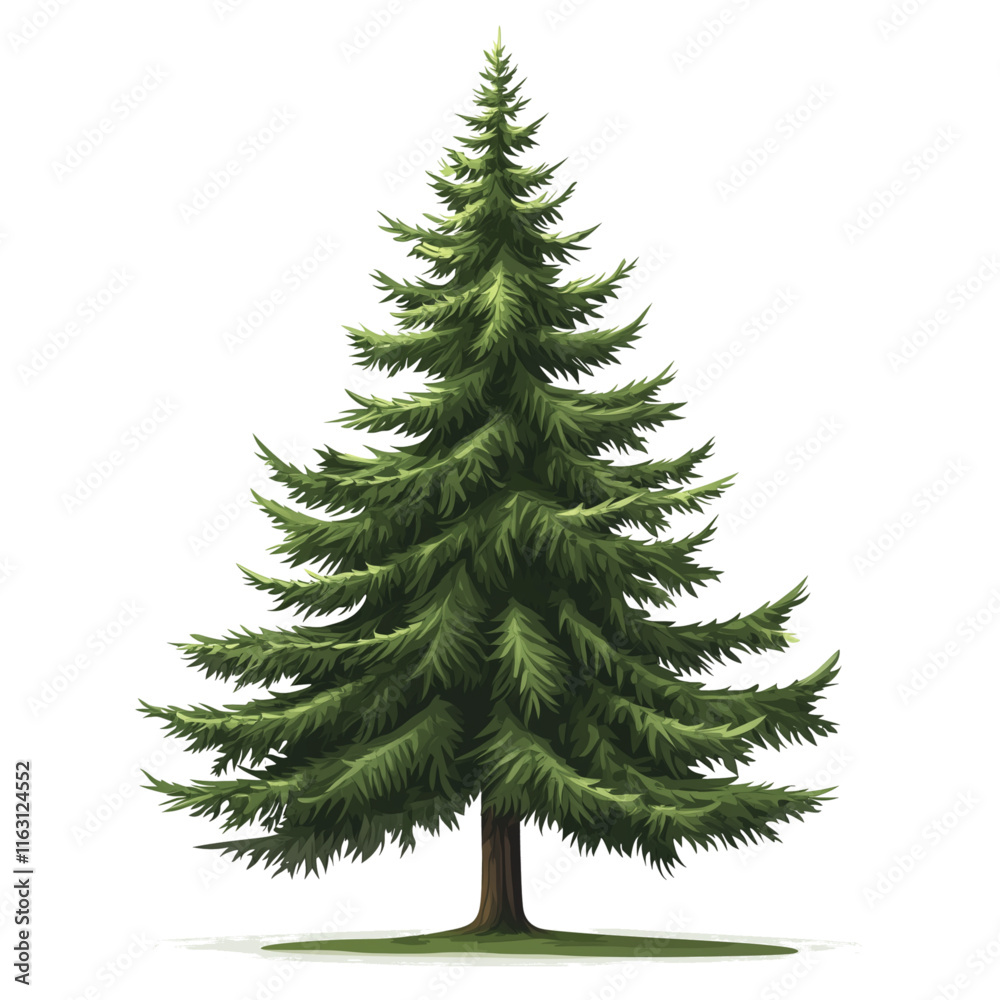 Obraz premium tree isolated on white background, tree vector, tree illustration