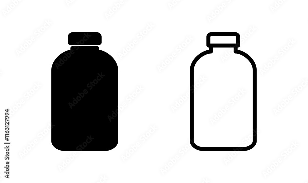Bottle icon logo design. bottle sign and symbol Bottle icon logo design. bottle sign and symbol