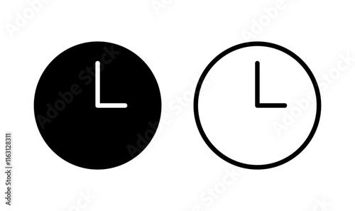 Clock icon logo design. Time sign and symbol. watch icon