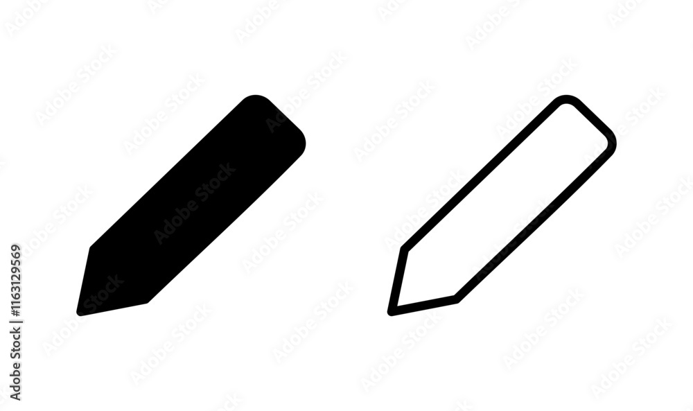 Pencil icon logo design. pen sign and symbol. edit icon vector Pencil icon logo design. pen sign and symbol. edit icon vector