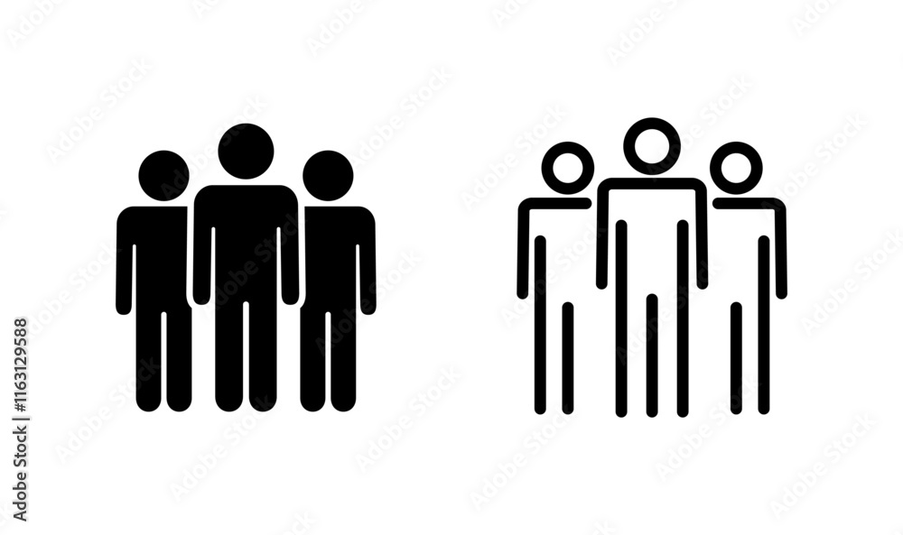people icon logo design. person sign and symbol. User Icon vector people icon logo design. person sign and symbol. User Icon vector