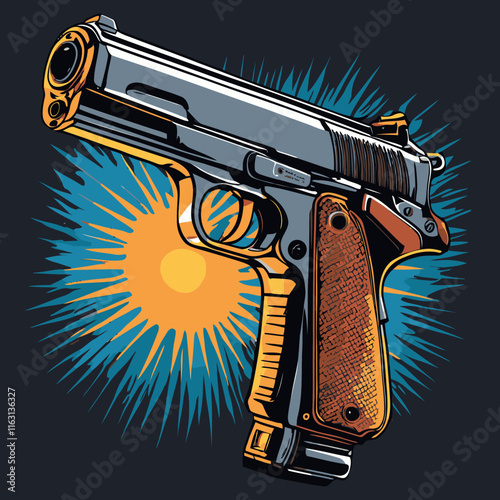 firearms vector art for graphic design 