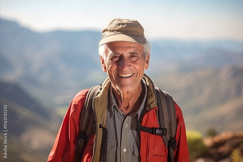 Portrait of a senior man hiking in Grand Canyon National Park, Arizona Portrait of a senior man hiking in Grand Canyon National Park, Arizona
