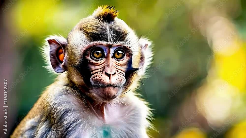 a monkey  is shown