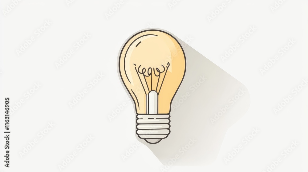 simple line art of A light bulb. lamp simple line art of A light bulb. lamp