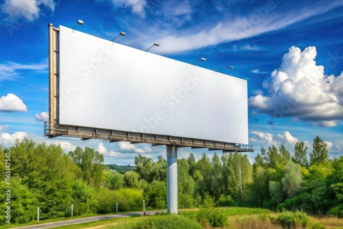 Wallpaper Mural blank billboard on the road generative ai Torontodigital.ca