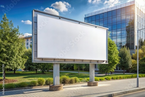 Wallpaper Mural blank billboard on the road generative ai Torontodigital.ca