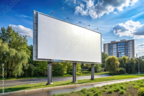 Wallpaper Mural blank billboard on the road generative ai Torontodigital.ca