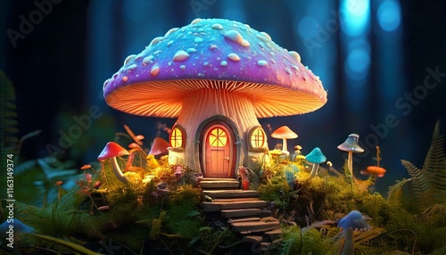  fairy house nestled  photo