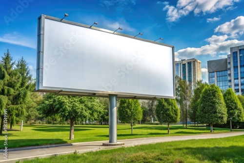 Wallpaper Mural blank billboard on the road generative ai Torontodigital.ca